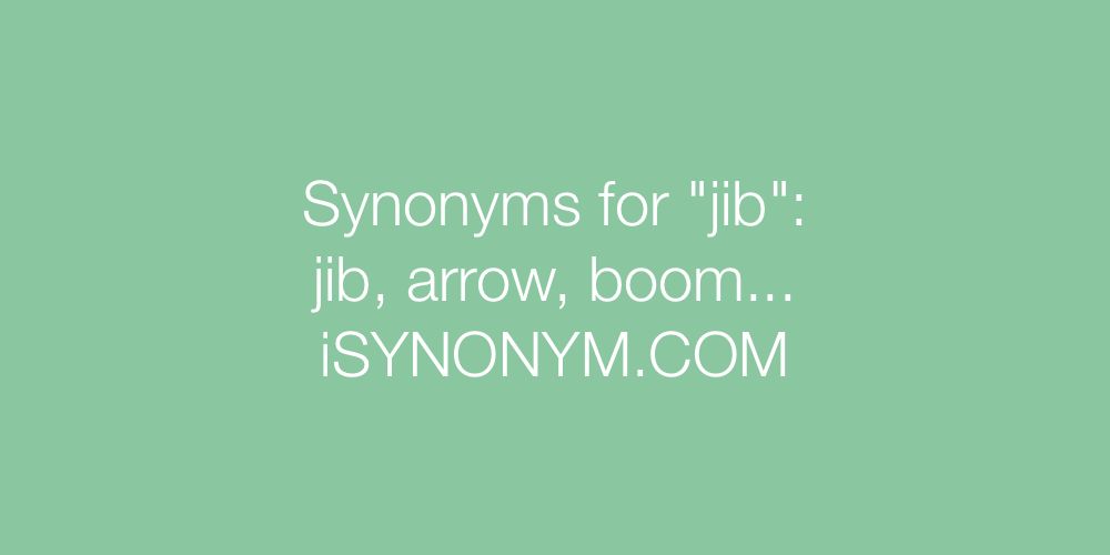 Synonyms jib