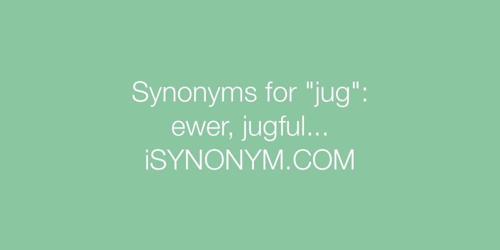 Synonyms jug