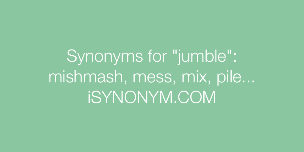 Synonyms jumble