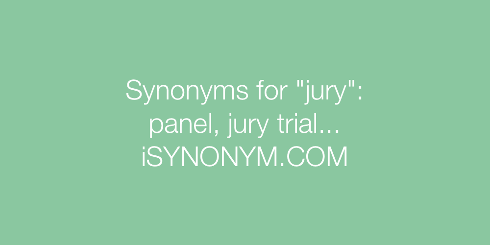 Synonyms jury
