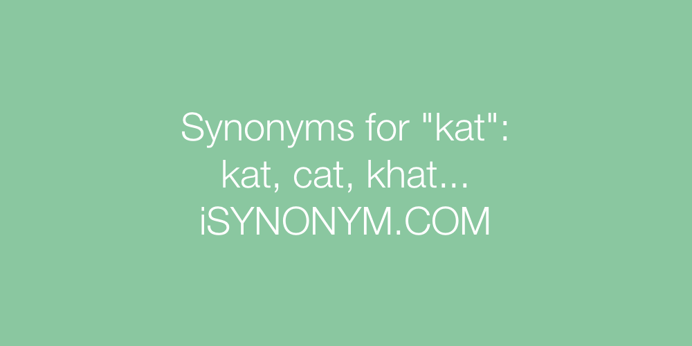 Synonyms kat
