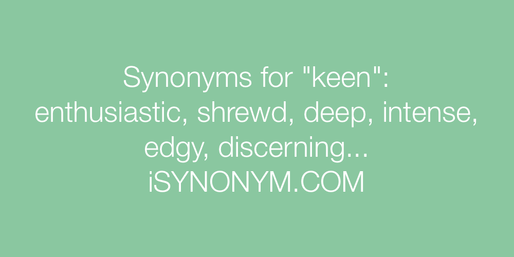 Synonyms keen