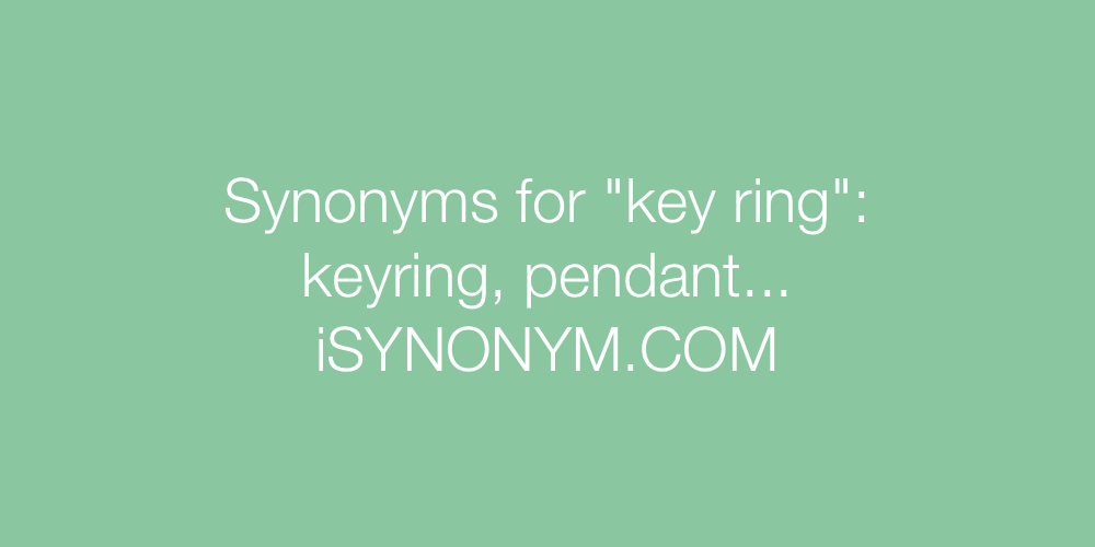 Synonyms key ring