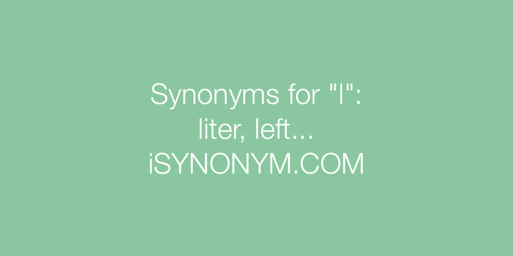 Synonyms l
