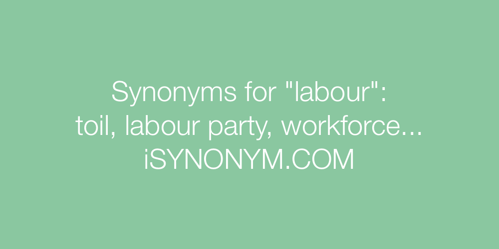 Synonyms labour