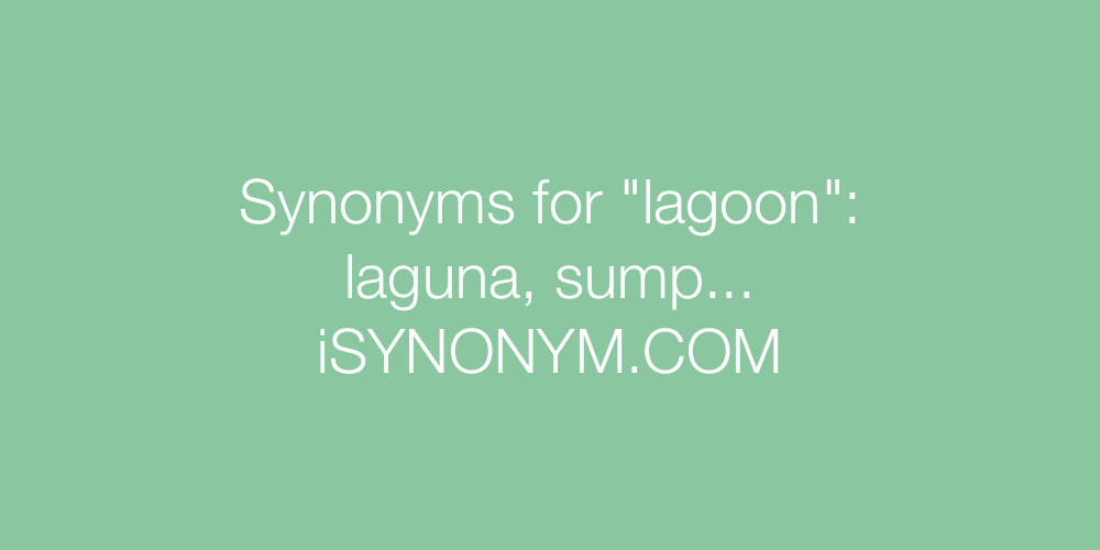 Synonyms lagoon