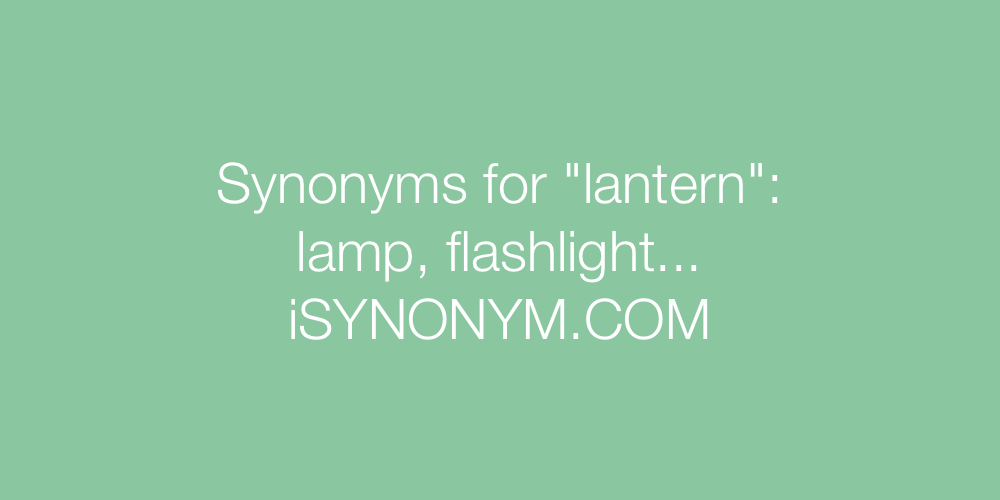 Synonyms lantern