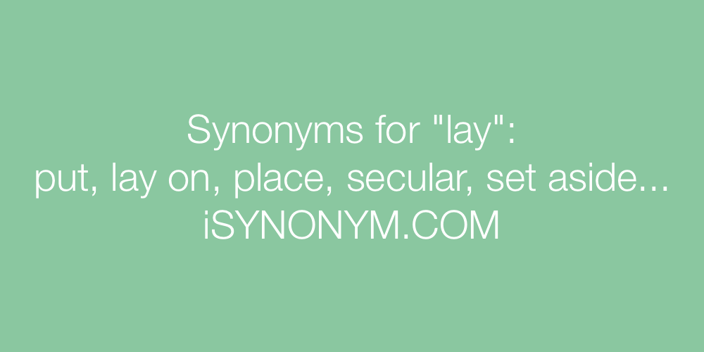 Synonyms lay