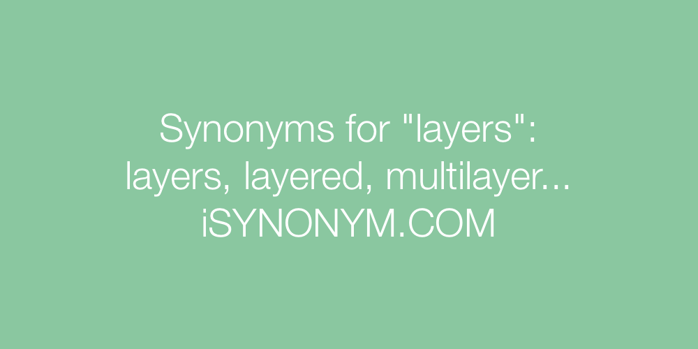 Synonyms layers