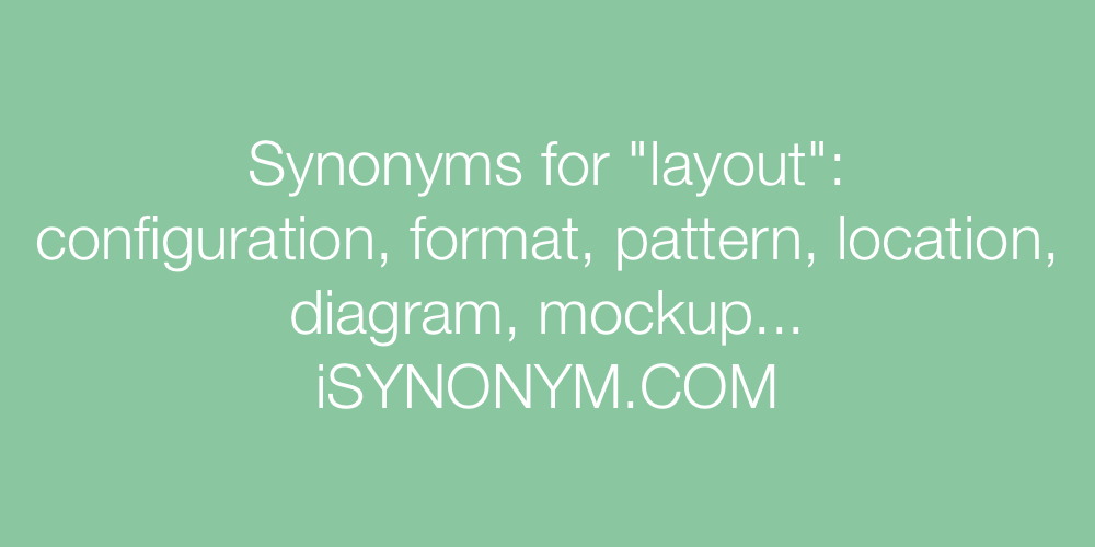 Synonyms layout