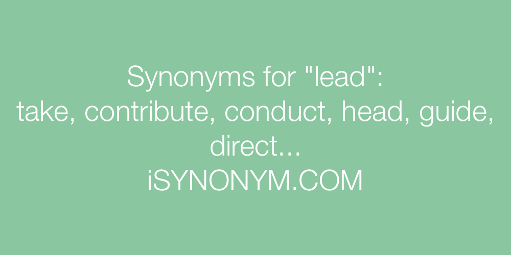 Synonyms lead