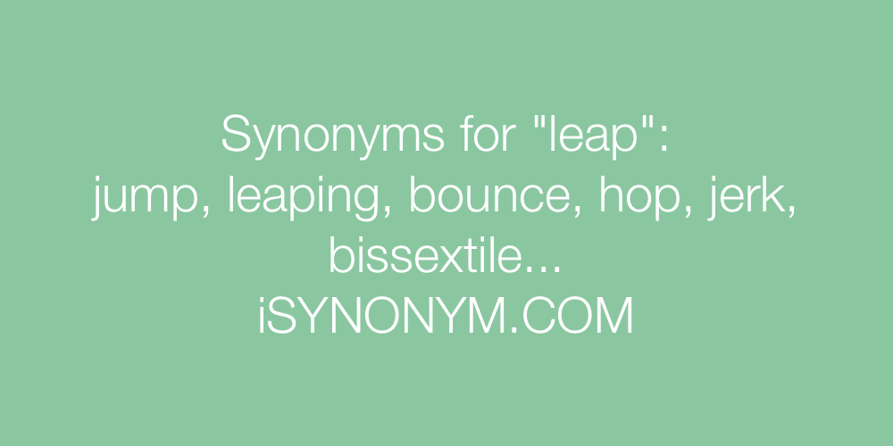 Synonyms leap