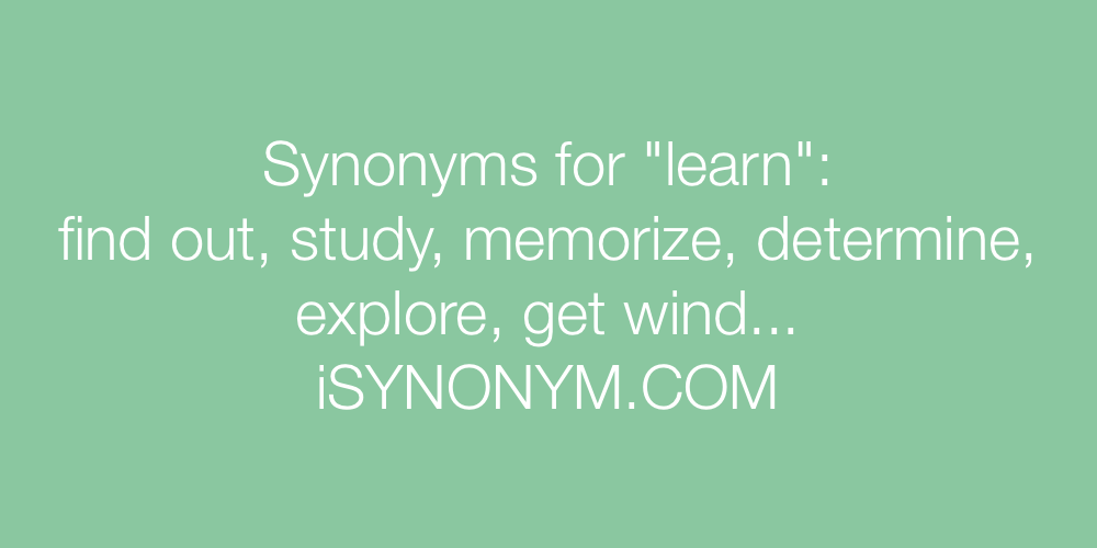 Synonyms learn
