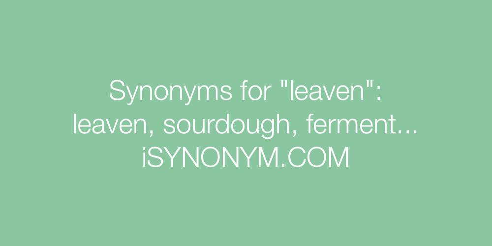 Synonyms leaven