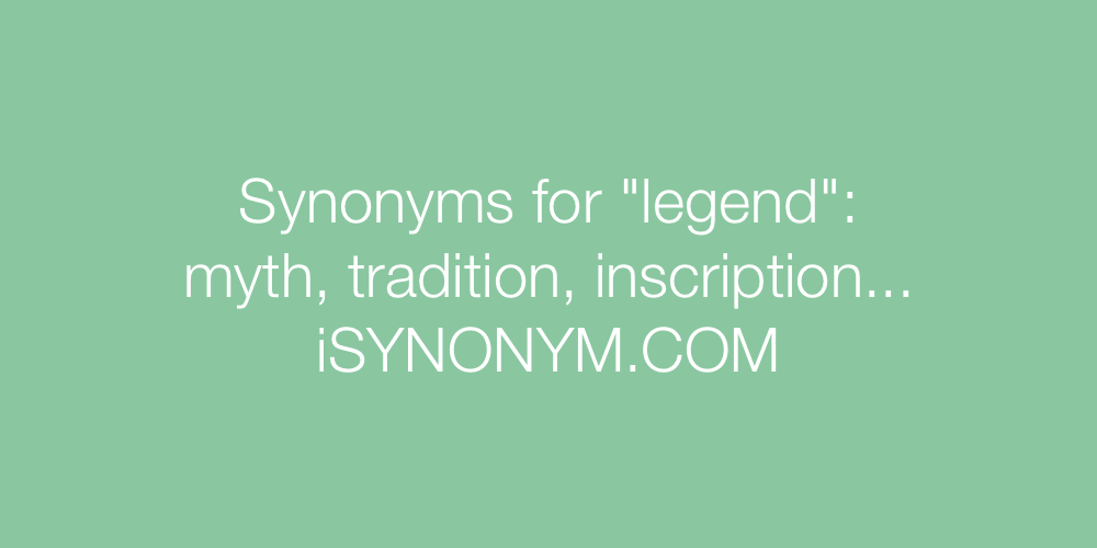 Synonyms legend