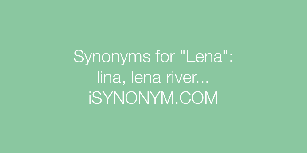 Synonyms Lena