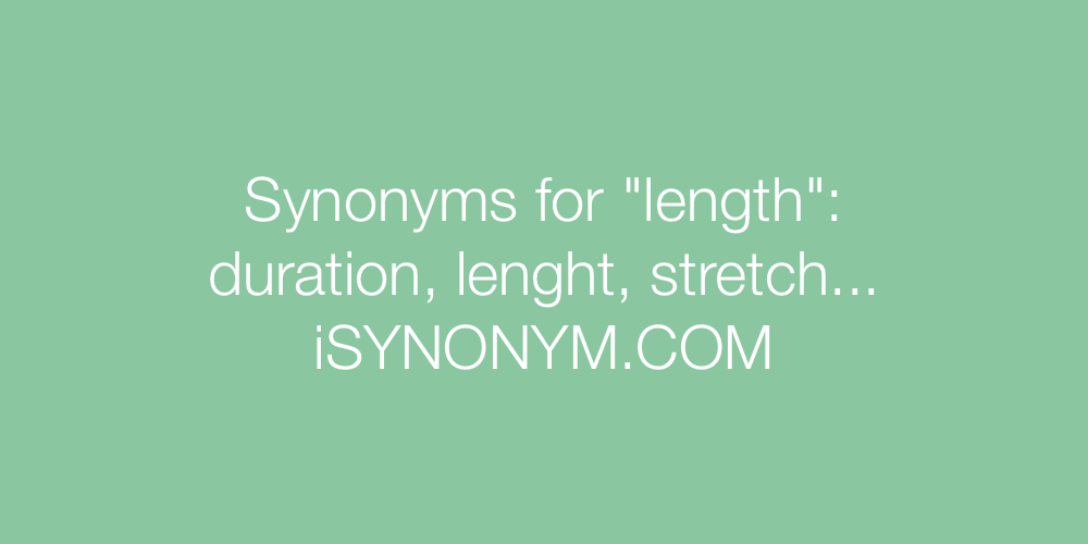 Synonyms length