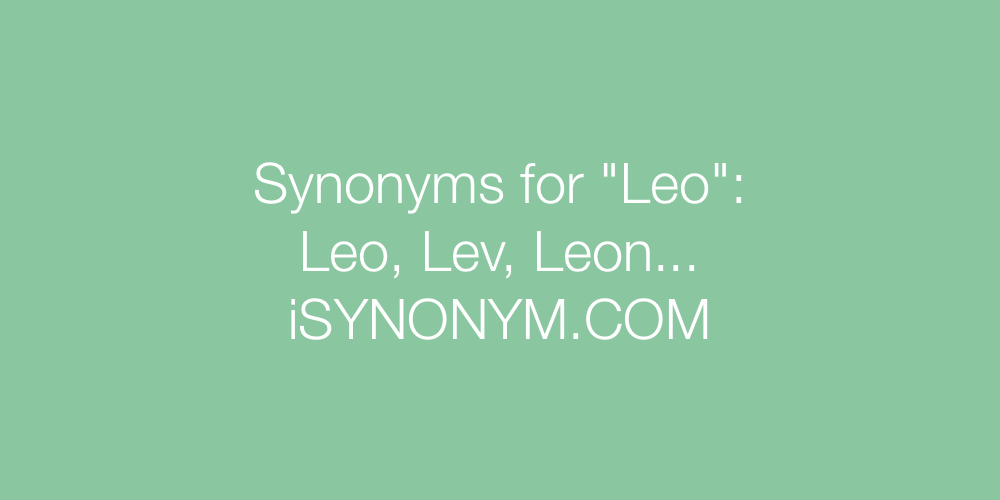 Synonyms Leo