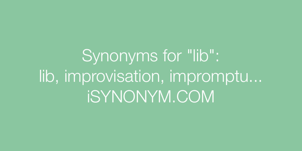 Synonyms lib