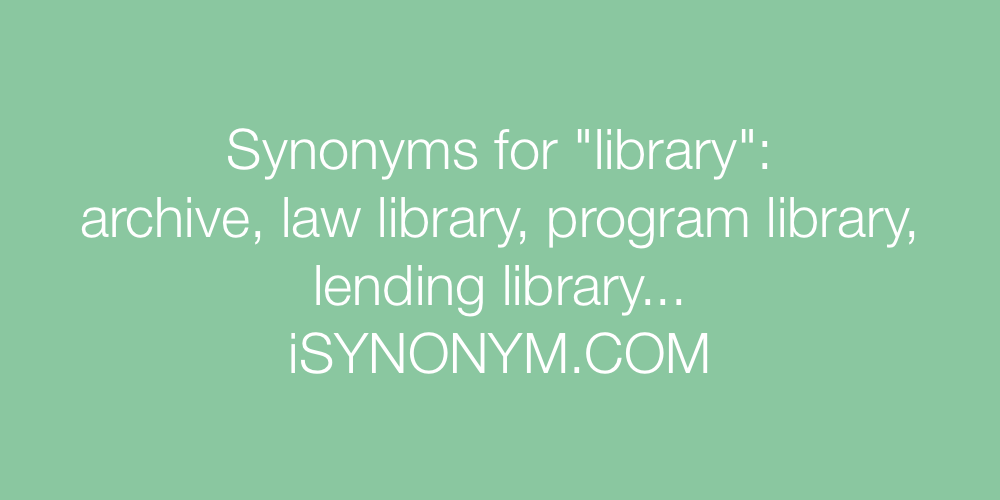 Synonyms library