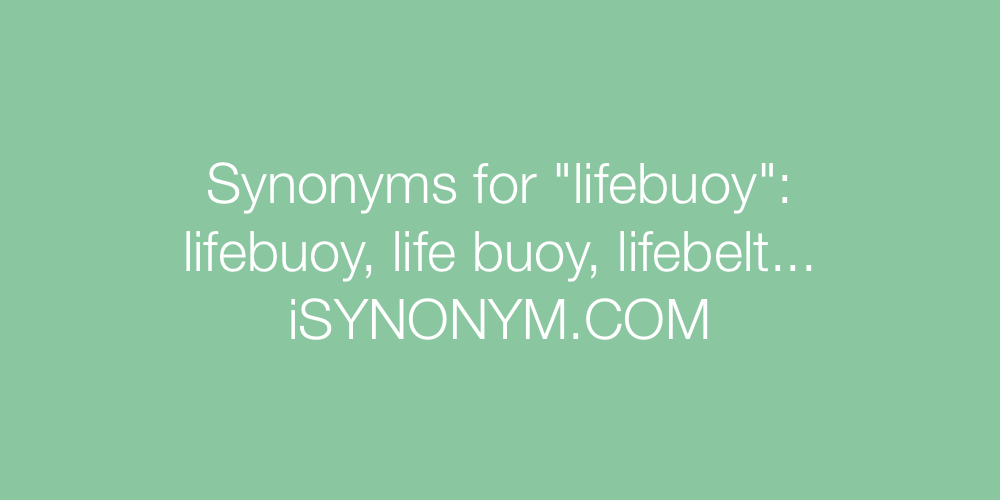 Synonyms lifebuoy