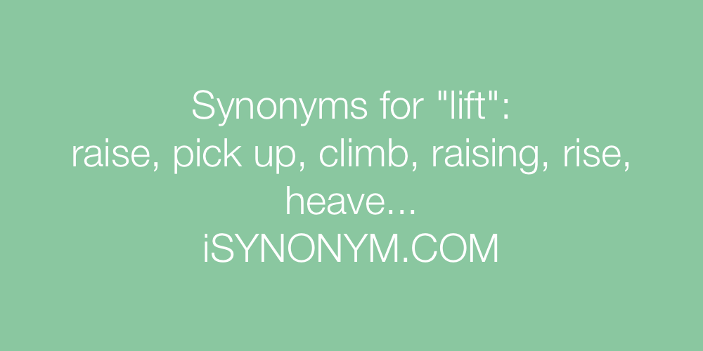 Synonym lift