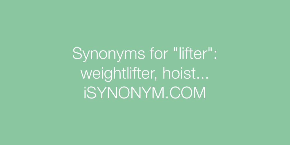 Synonyms lifter