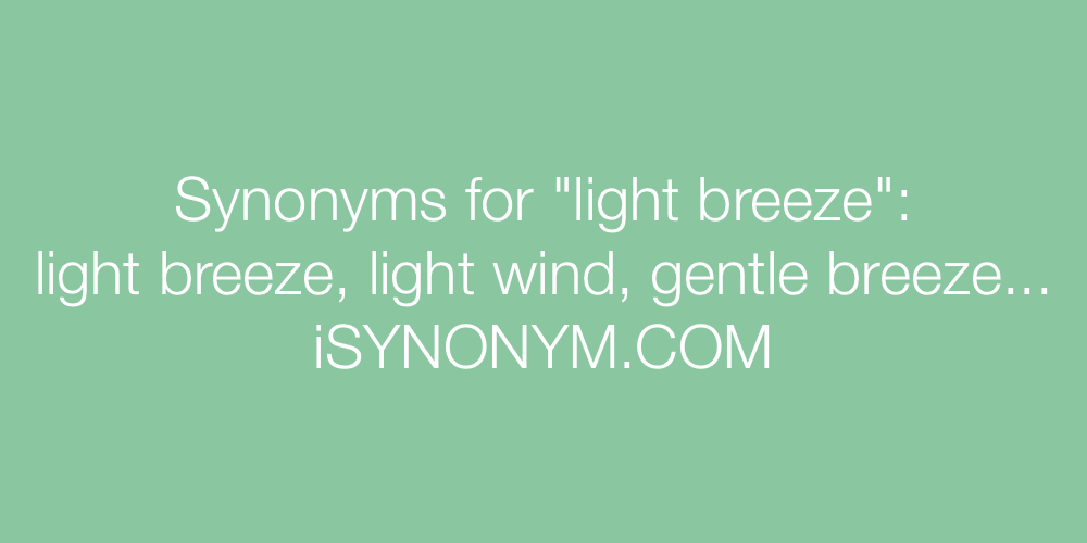 Synonyms light breeze