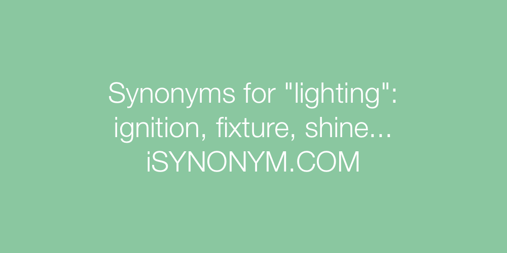Synonyms lighting
