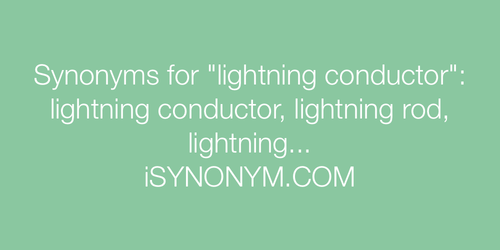 Synonyms lightning conductor