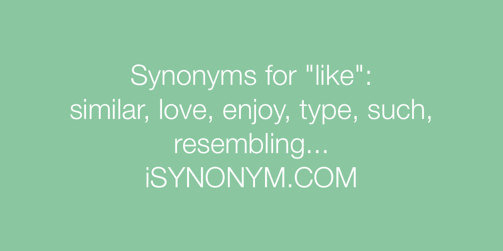Synonyms like