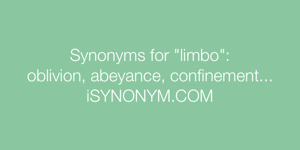 Synonyms limbo