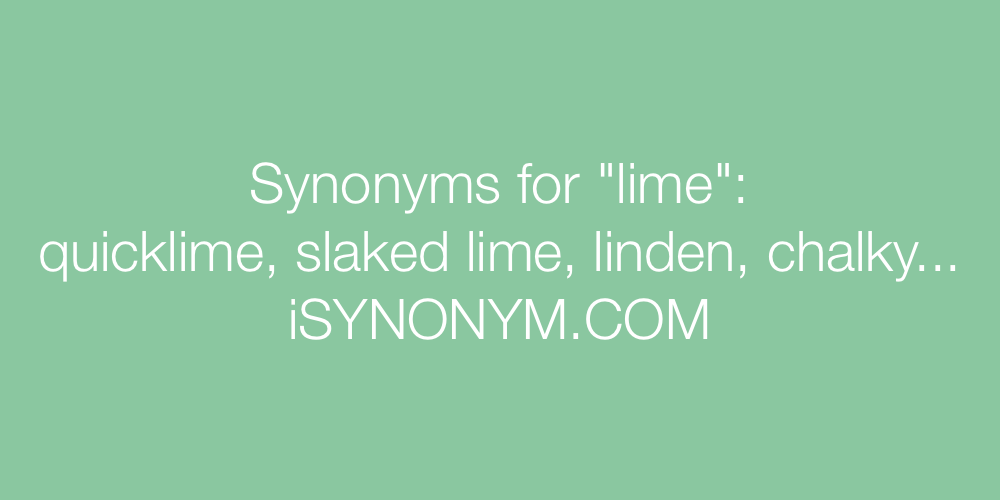 Synonyms lime