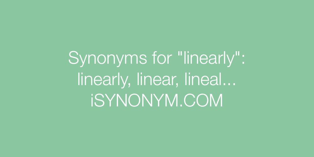 Synonyms linearly