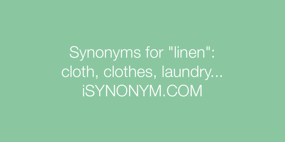 Synonyms linen