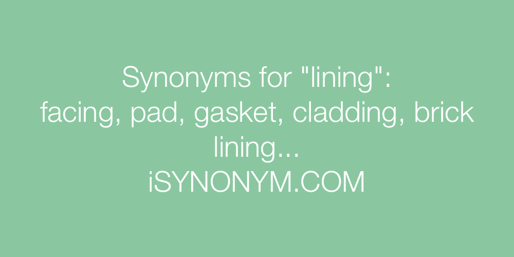 Synonyms lining