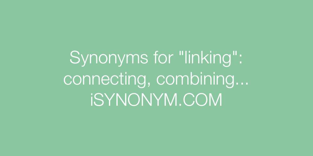 Synonyms linking