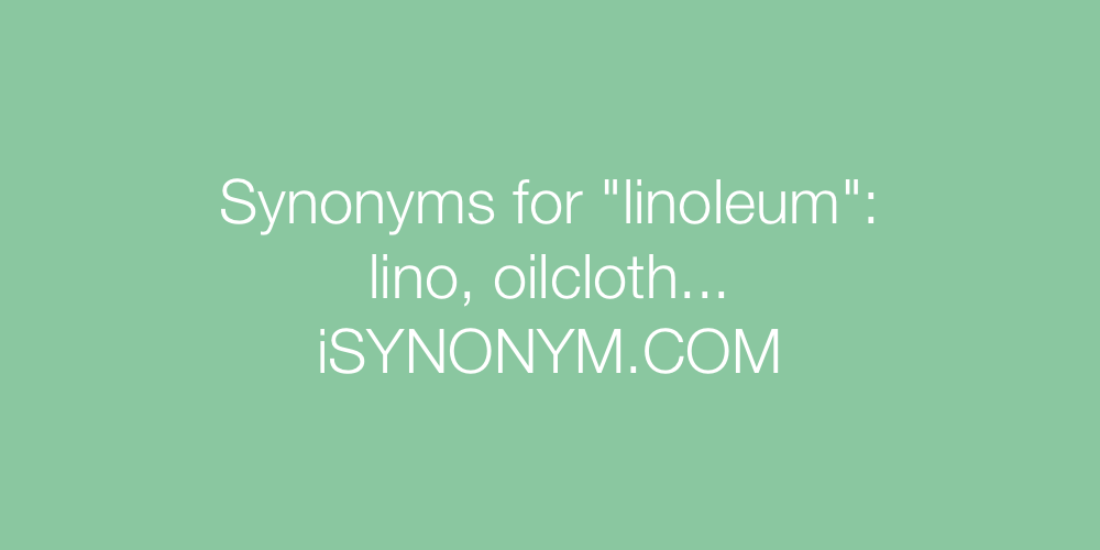 Synonyms linoleum