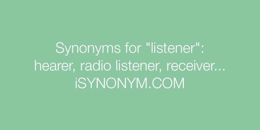 Synonyms listener