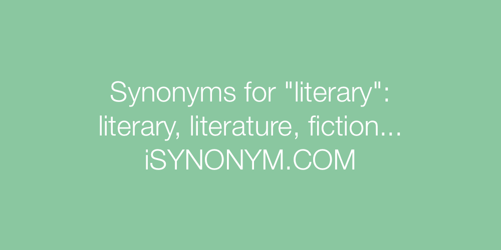 Synonyms literary