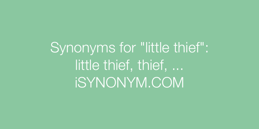 Synonyms little thief