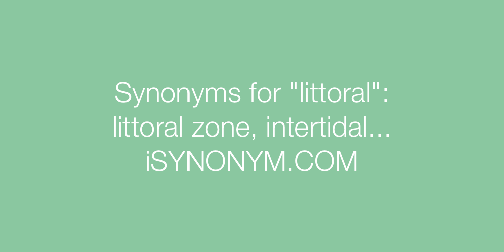 Synonyms littoral