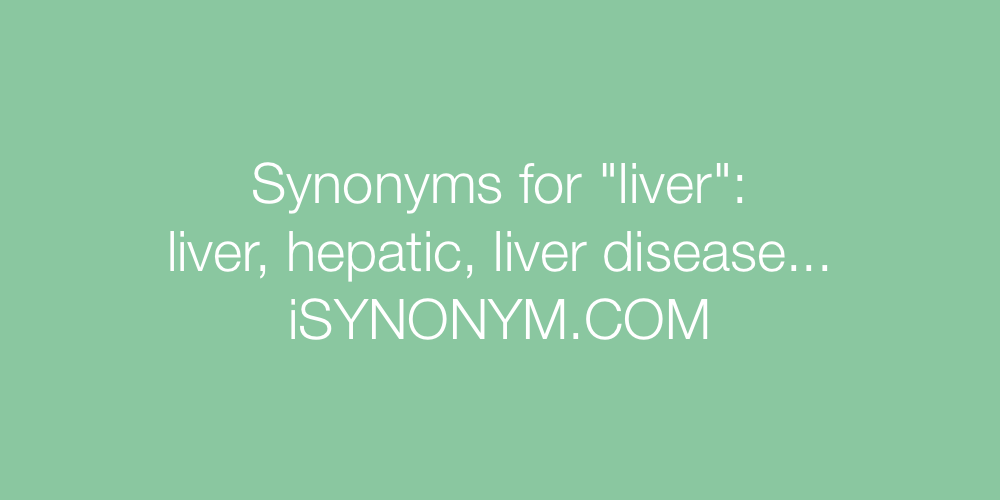 Synonyms liver
