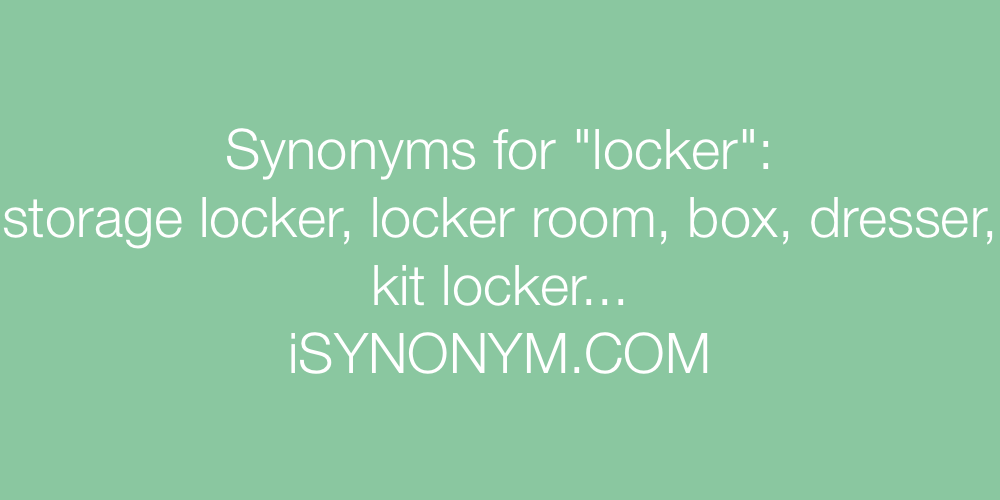 Synonyms locker