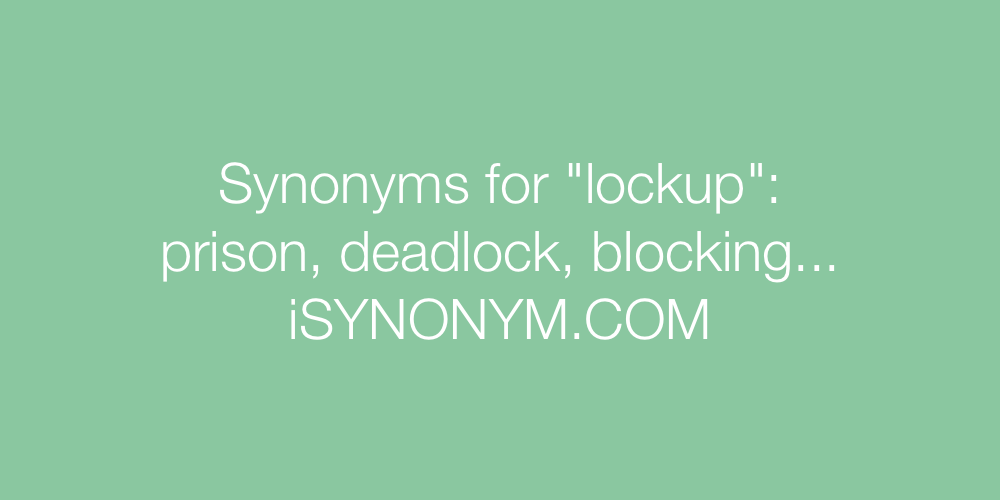 Synonyms lockup
