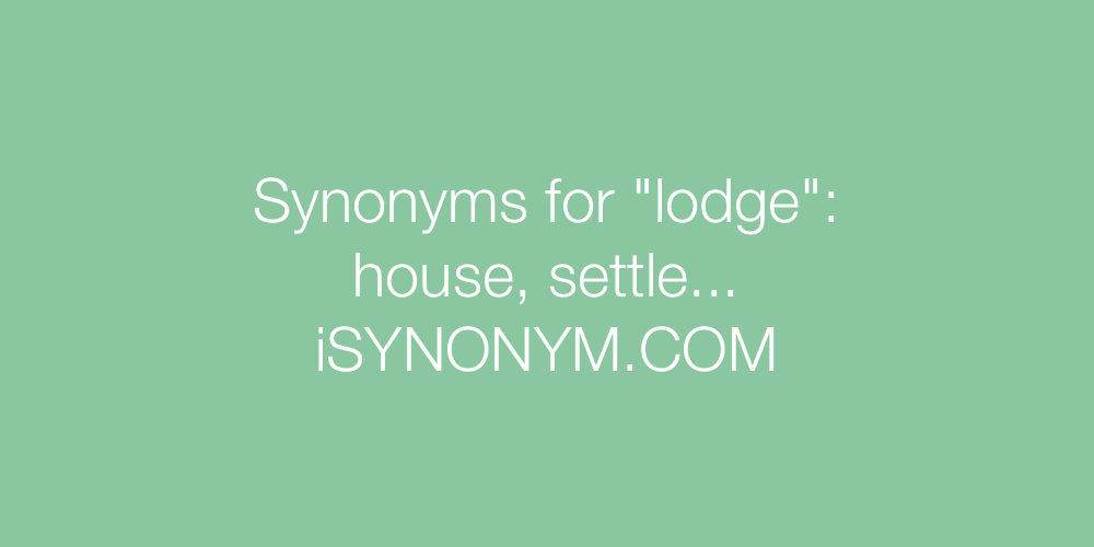 Synonyms lodge