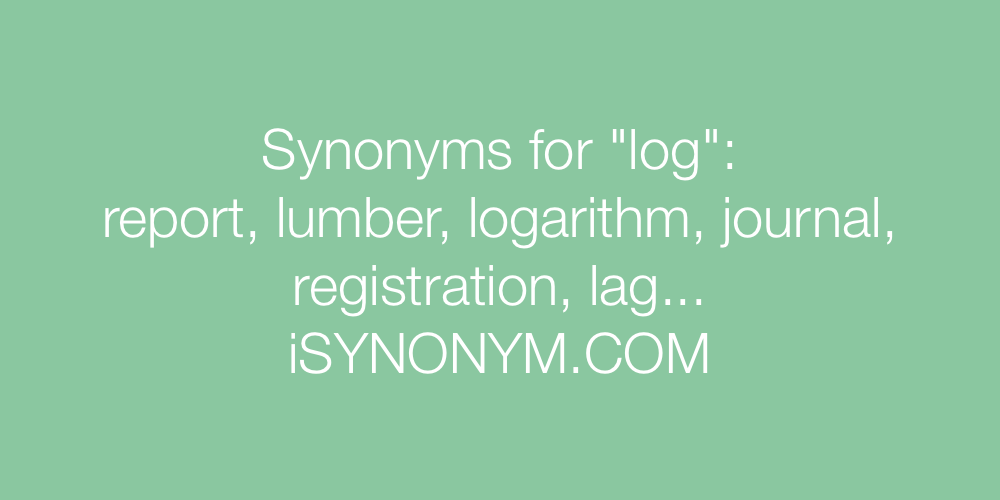 Synonyms log