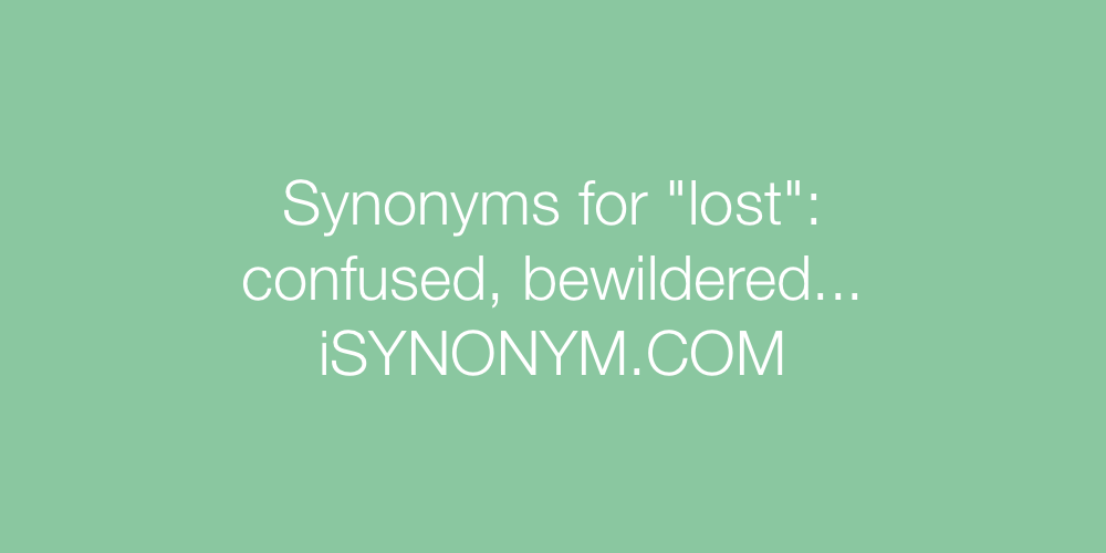 Synonyms lost