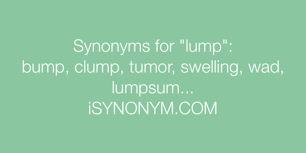 Synonyms lump