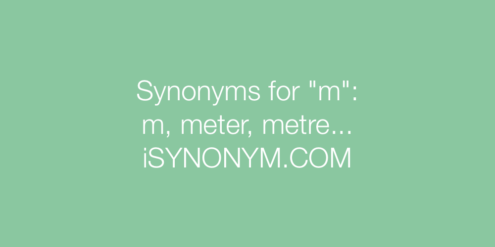 Synonyms m